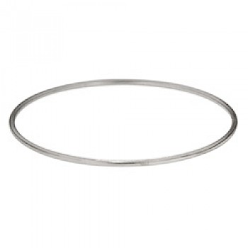 Antique Finish Simple Bangle - 2mm Solid