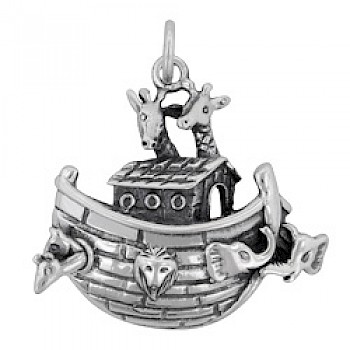 Noah's Ark Silver Pendant