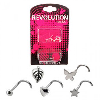 Nose Stud Revolution Pack - Silver Accessories