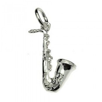 Saxophone Silver Charm - 2461