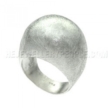 Wire Finish Bubble Silver Ring -RG186