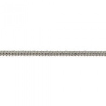 1.1mm Angled Silver Snake Anklet -24cms Long -L6949-24