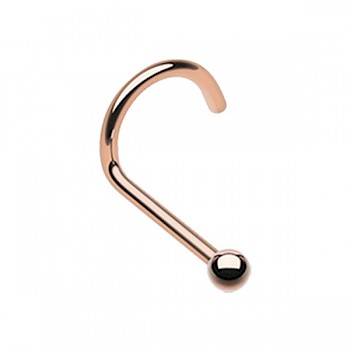 ROSE GOLD PLATED NOSE STUD