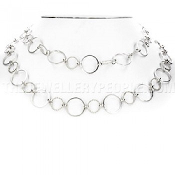 Circles Silver Necklace