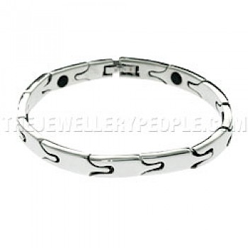 Arrow Magnetic Silver Bracelet